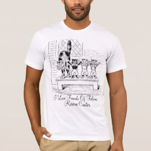 T-shirt J'aime des amis de centre de délivrance de Felines