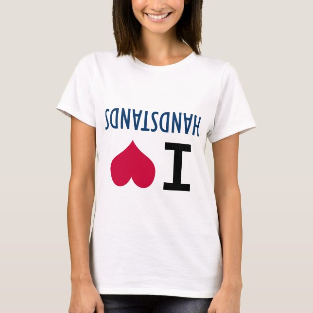 T-shirt J'aime des appuis renversés (Devant)