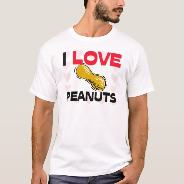 T-shirt J'aime des arachides (Devant)