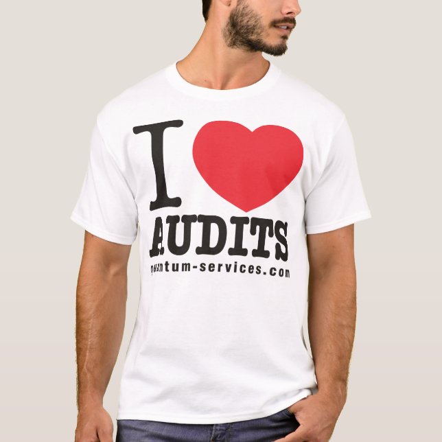 T-shirt J'aime des audits (Devant)