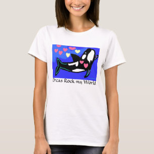 T-shirt J'aime des baleines d'orque