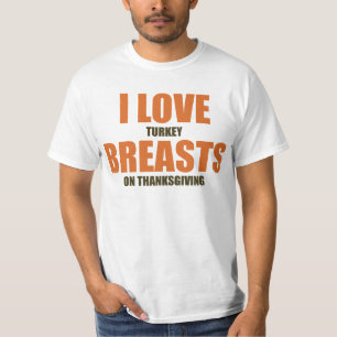 T-shirt J'aime des blancs de dinde sur la chemise drôle d