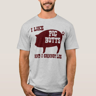 T-shirt J'aime des bouts de porc et je ne peux pas me