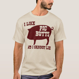 T-shirt J'aime des bouts de porc et je ne peux pas me