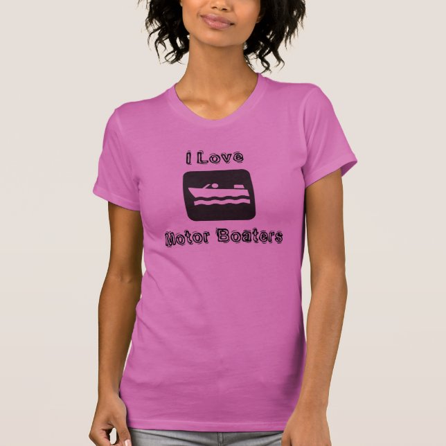 T-shirt J'aime des chapeaux en paille de moteur (Devant)