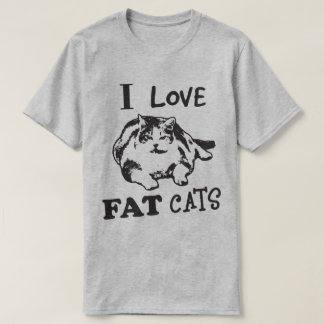 T-SHIRT J'AIME DES CHATS DE FAT !
