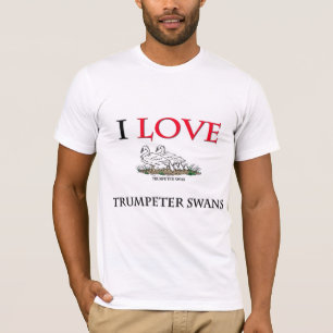 T-shirt J'aime des cygnes de trompettiste