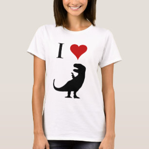 T-shirt J'aime des dinosaures - T-Rex