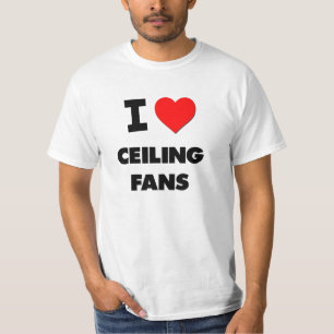T-shirt J'aime des fans de plafond