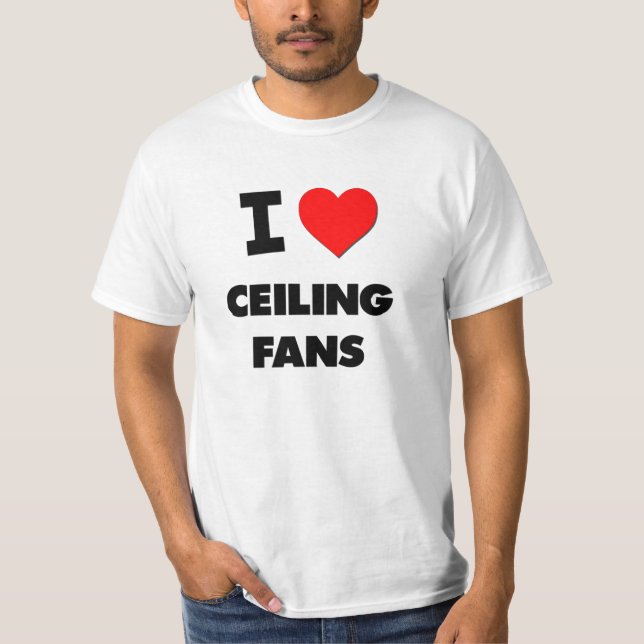 T-shirt J'aime des fans de plafond (Devant)