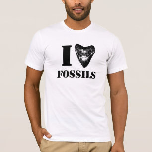 T-shirt J'AIME des FOSSILES Megalodon