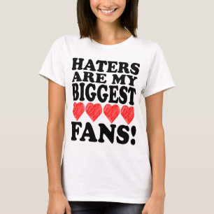 T-shirt J'aime des haineux que le cool de coeur d'art