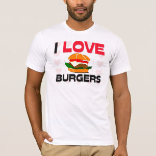 T-shirt J'aime des hamburgers