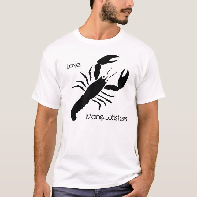 T-shirt J'aime des homards du Maine (Devant)