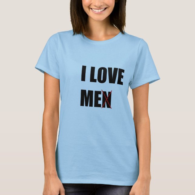 T-SHIRT J'AIME DES HOMMES (ME) (Devant)