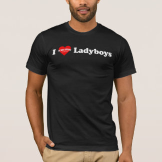 T-shirt J'aime des Ladyboys