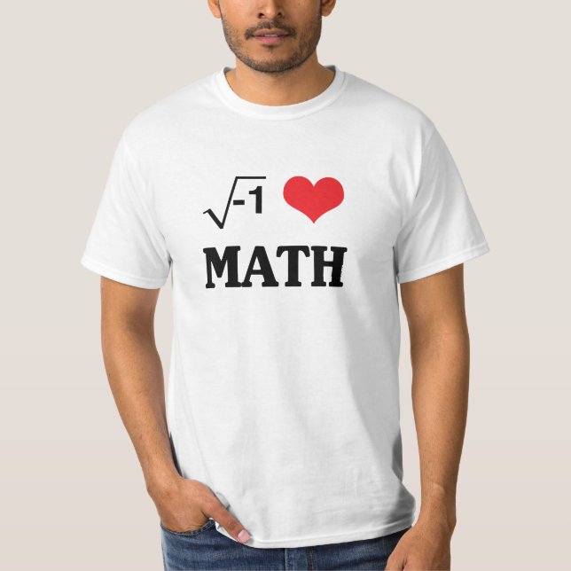 T-shirt J'aime des maths (Devant)