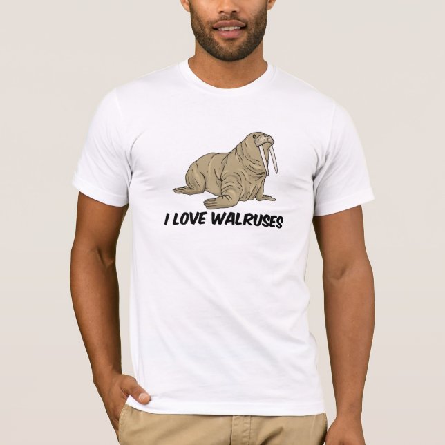 T-shirt J'aime des morses (Devant)