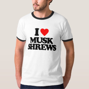 T-SHIRT J'AIME DES MUSARAIGNES DE MUSC