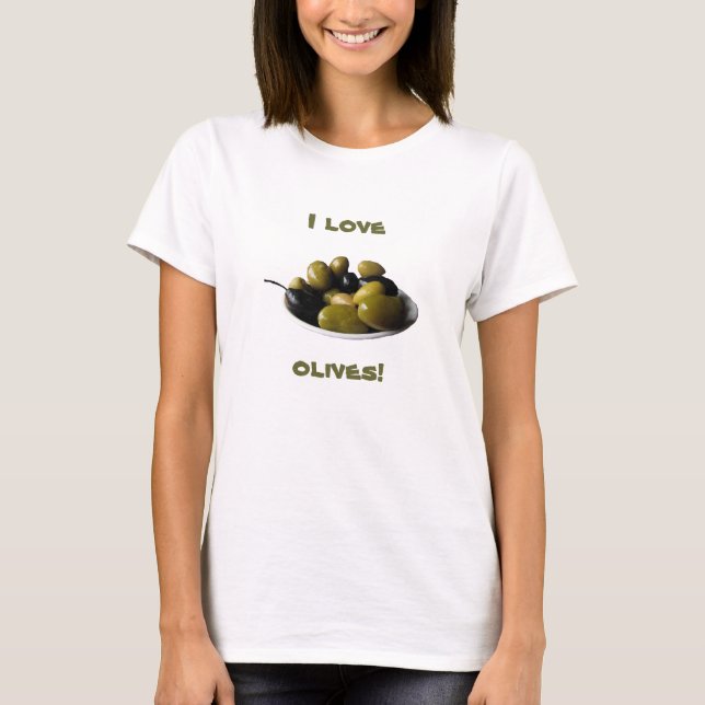 T-shirt J'aime des olives (Devant)
