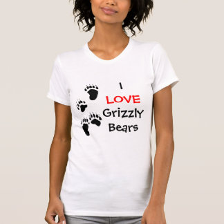T-SHIRT J'AIME DES OURS GRIS
