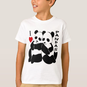 T-shirt J'aime des pandas