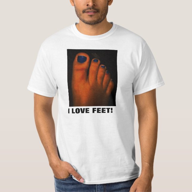 T-SHIRT J'AIME DES PIEDS ! (Devant)