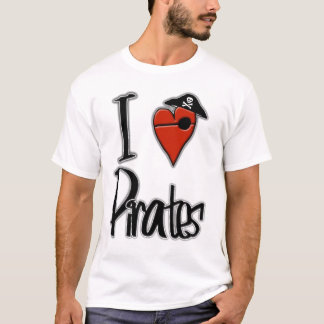 T-shirt J'aime des pirates