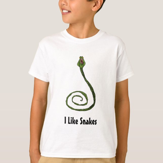 T-shirt J'aime des serpents (Devant)