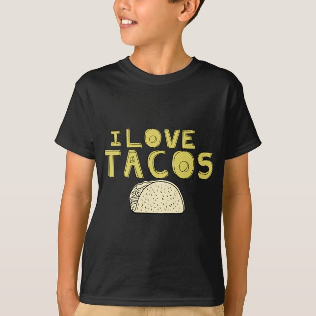 T-SHIRT J'AIME DES TACOS (Devant)