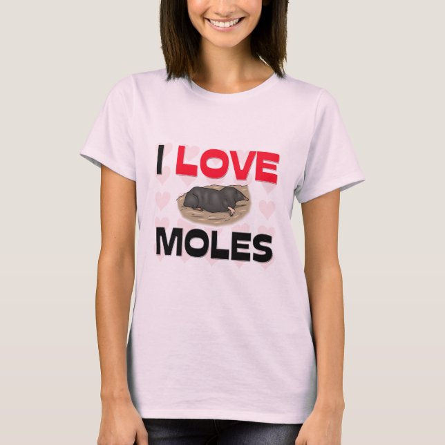 T-shirt J'aime des taupes (Devant)