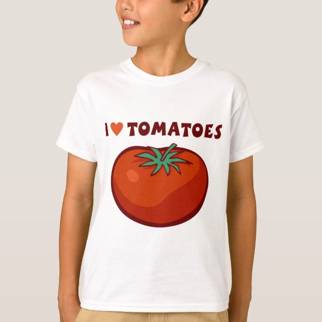 T-shirt J'aime des tomates (Devant)