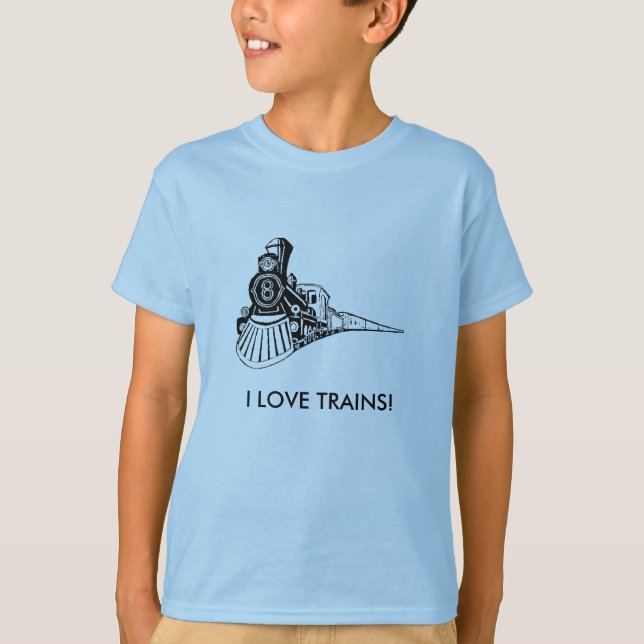 T-SHIRT J'AIME DES TRAINS ! (Devant)