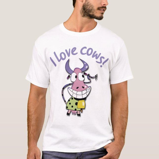T-shirt J'aime des vaches ! (Devant)