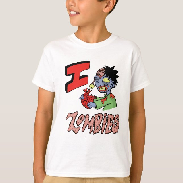 T-shirt J'AIME DES ZOMBIS finis 3 (Devant)