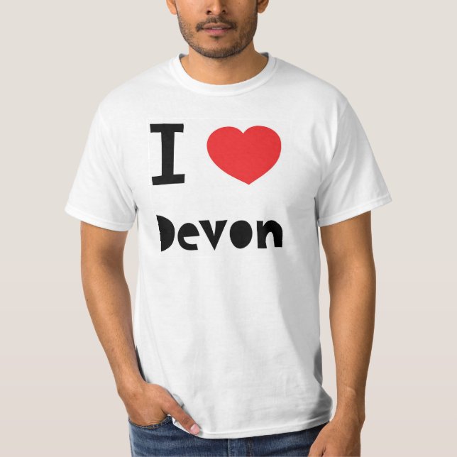 T-shirt J'aime Devon (Devant)