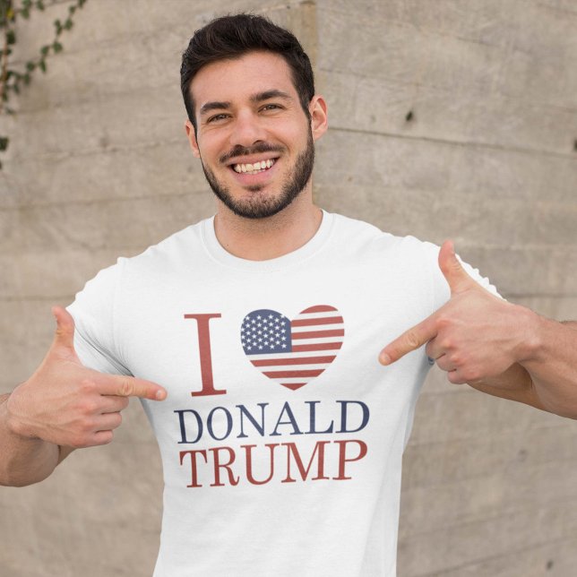 T-shirt J'aime Donald Trump (Créateur téléchargé)