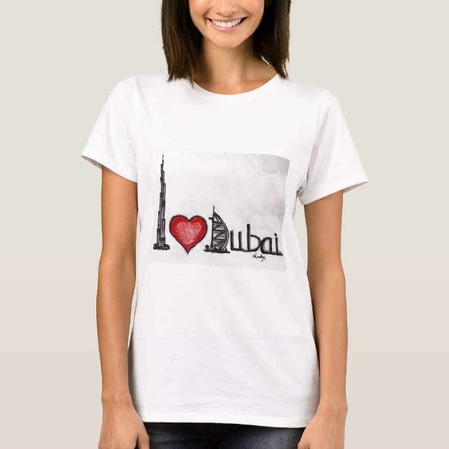 T-shirt J'aime Dubaï (Devant)