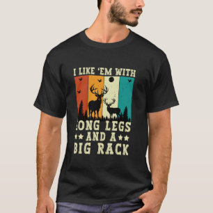 T-shirt J'Aime Em Avec De Longues Jambes Drôle Deer Chasse