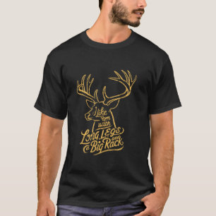 T-shirt J'Aime Em Long Jambes Big Rack Deer Chasse En Plei