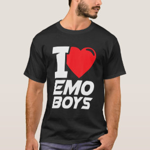 T-shirt J'Aime Emo Boys Je Coeur Emo Boys
