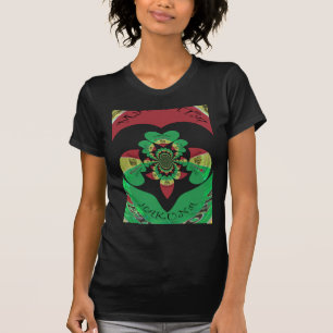 T-shirt J'aime Ethiopie Beaux Coeurs Couleurs