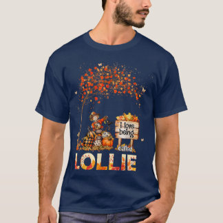 T-shirt J'Aime Être Appelé Lollie Farmer Automne Feuilles 