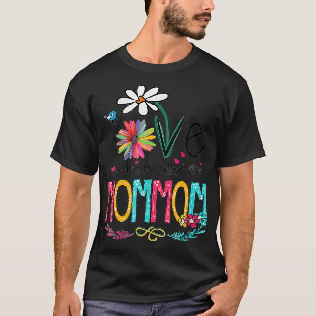 T-shirt J'Aime Être Appelée Maman Grand-Mère Mimi Nana (Devant)