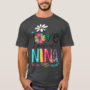 T-shirt J'Aime Être Appelée Nina Grandma Mimi Nana Gigi