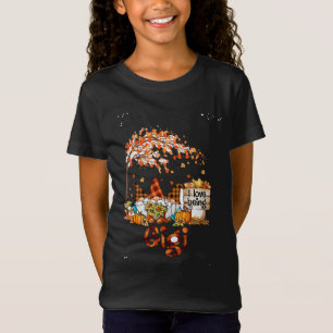 T-Shirt J'Aime Être Gigi Gnomes Citrouille Automne Feuille