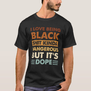 T-shirt J'Aime Être Noir Drôle Afro-Américains Hommes Femm