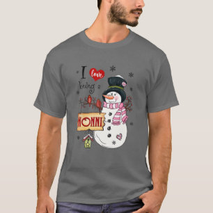 T-shirt J'Aime Être Un Nonni Snowman Noël Drôle Noël