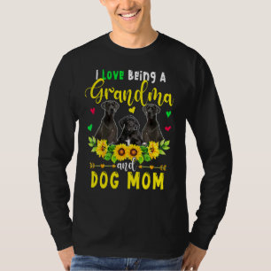 T-shirt J'Aime Être Une Grand-Mère Et Un Chien Maman Grand