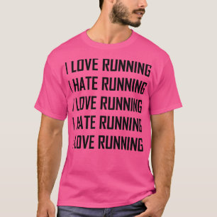 T-shirt J'Aime Faire De La Haine Courir Drôle 2